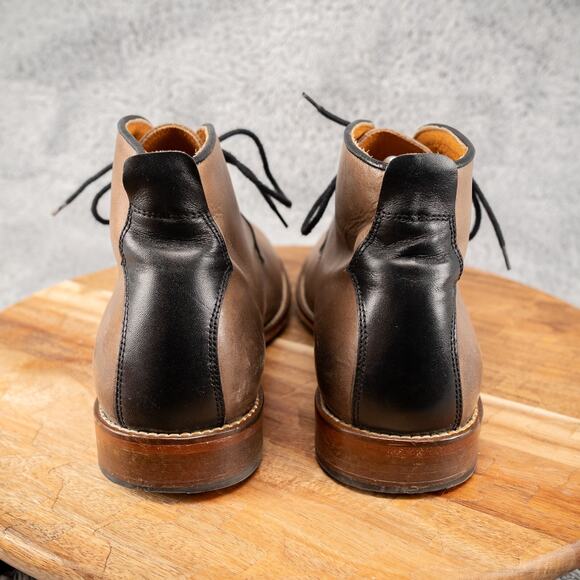 Penny Luck Visionary Falcon Gray Leather Chukka Boots Men's 9 - Picture 4 of 10